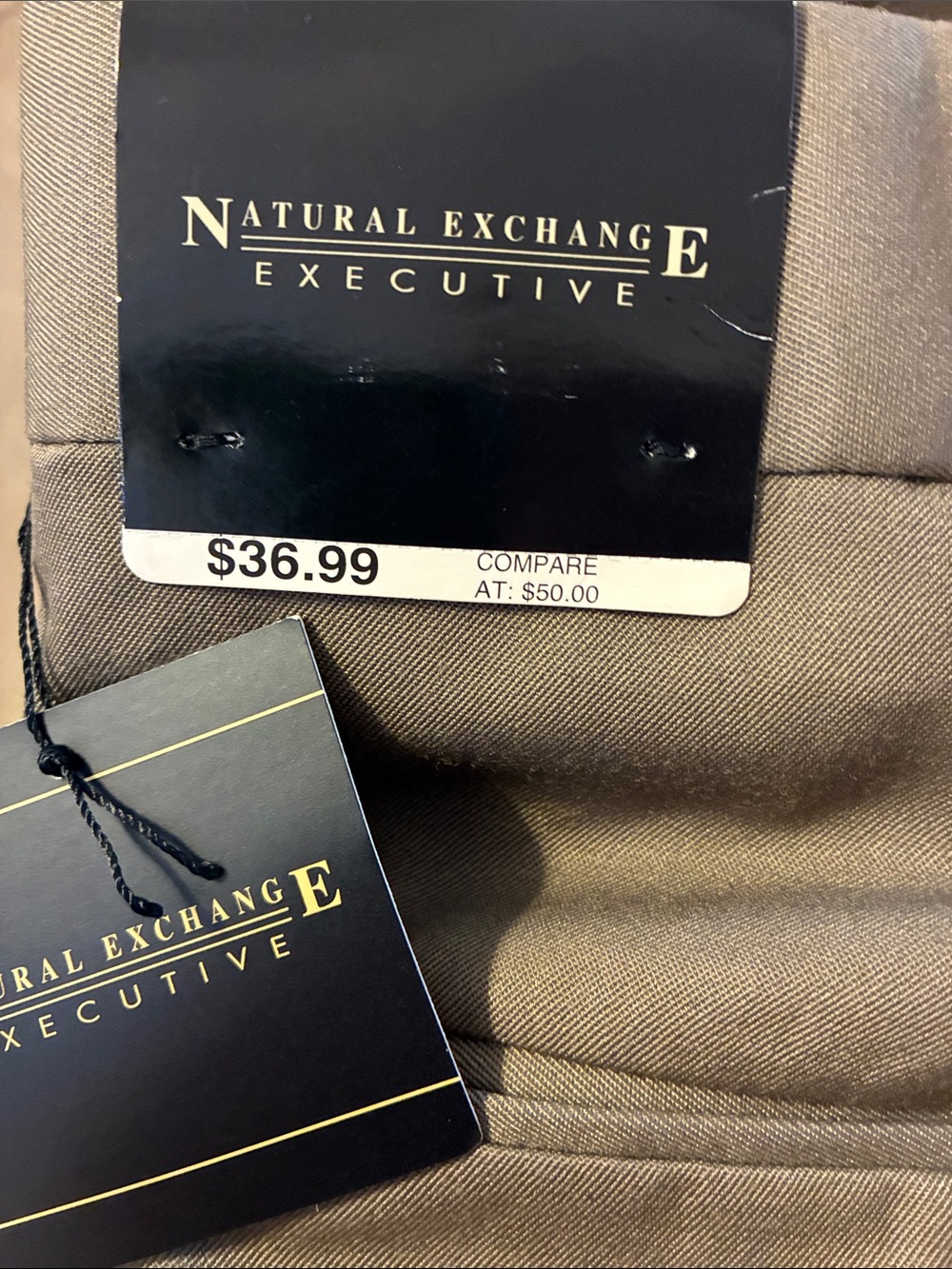 Natural Exchange Executive 44W x 34L Men’s Olive‎ Dress Pants - Classic Tailored - Picture 7 of 7